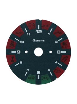 Fondino blu petrolio orologio quadro strumenti Porsche 911 993 - icone spente