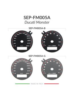 Colori disponibili fondino contachilometri Ducati Monster 620, 800, 900, 1000