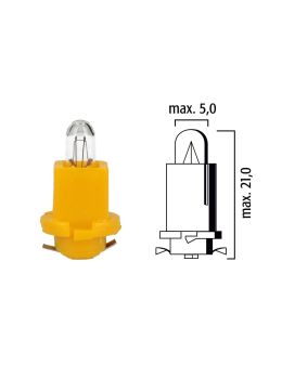 Schema lampadina per cruscotto EBS-R11 24V base gialla