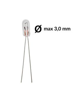 Mini - Micro lampadina ad incandescenza T1 40mA 12V