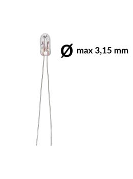 T1 24mA 28V  Wire base miniature incandescent light bulbs