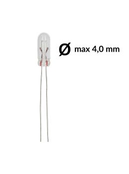 Mini - Micro lampadina ad incandescenza T1 1/4 40mA 12V