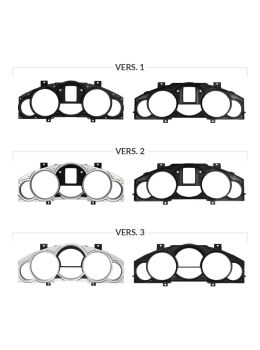 Comparison of Porsche Cayenne Mk1 dashboard lens available versions