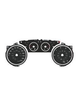 Version 1 - Set of gauge faces for Lancia Ypsilon 846 instrument panels (pre-facelift models) - diesel versions