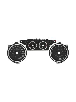 Version 2 - Set of gauge faces for Lancia Ypsilon 846 instrument panels (pre-facelift models) - petrol, LPG and CNG versions