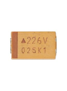 SMD tantalum capacitor, 22uF, 35V. Pack of 10 items