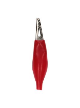 0 Pinzette coccodrillo isolate colore Rosso - Conf. da 50 pz.