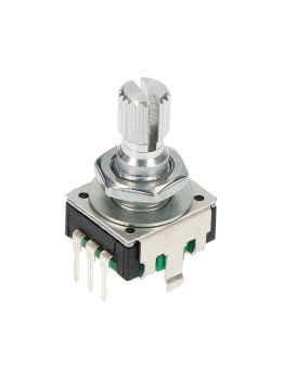 24 ppr, 24 detents, 15 mm shaft incremental rotary encoder without push switch