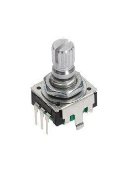 24 ppr, 24 detents incremental rotary encoder with push switch