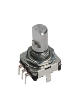 15 ppr, 30 detents incremental rotary encoder with push switch