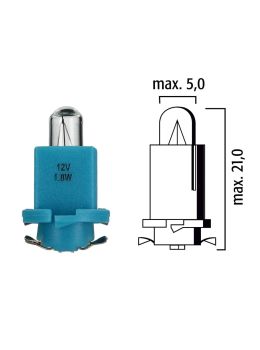 Schema lampadina per cruscotto HRQ 14V base nera