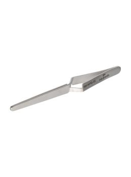 MTQ-32 reverse-action (cross-action) precision tweezers with rounded tips – full side view
