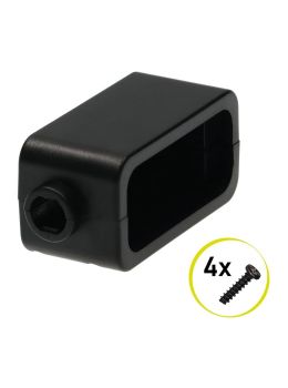 ABS plastic case for electronics with cable grommet