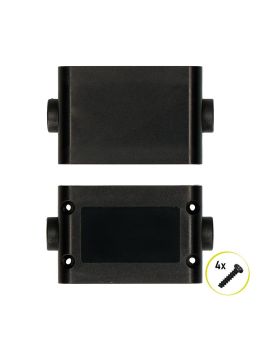 ABS plastic case for electronics with double cable grommet