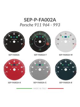 Colours available of Porsche 911 964 - 993 rev counter dials