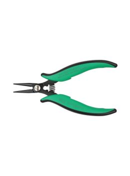 Long round-nose pliers for electronics - top side