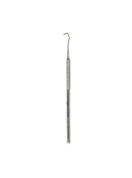 Steel probe with flat triple curved tip