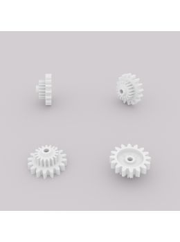 Gear (16 external - 17 internal teeth) for Mercedes W126, C107 and R107 instrument clusters