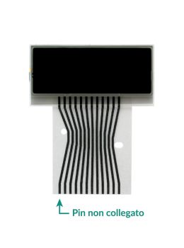 Display LCD orologio completo di flat per Mercedes Classe C W202 - Classe E W210 - CLK W208 - SLK R170