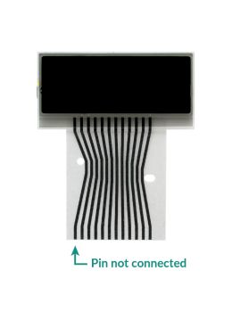 Right side LCD display (clock) for repairing Mercedes C-Class, E-Class, CLK and SLK instrument clusters