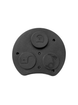 0 Gommino adattabile chiavi auto a tre tasti - 43,6x39,7mm - Colore nero