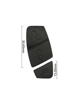 0 Gommino adattabile chiavi auto (2 pz, colore Nero) Mis. 30,65mm + 13mm