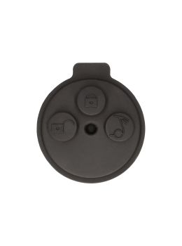 0 Gommino adattabile chiavi auto a tre tasti - 39,4x43,7mm - Colore nero