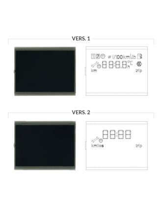Confronto versioni disponibili Display half FIS per cruscotto Seat Altea, León e Toledo