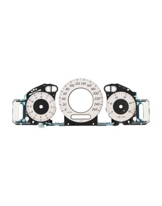EL panel with gauge face (white- km/h) for Mercedes CLK W209, CLS C219 and E-Class W211 speedometer