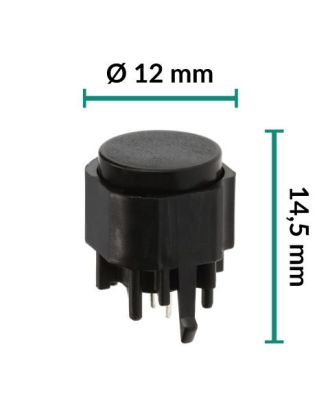 12mm dia. THT push button