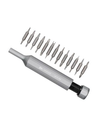 Precision screwdriver : 13 bits (26 heads) including Torx, Phillips, Hex, U-shape, Triangle and Slotted for electronics repairs