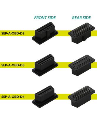 Type A OBD2 female plug - versions comparison