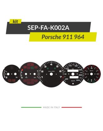 Set of gauge faces discs for Porsche 911 964 speedometers