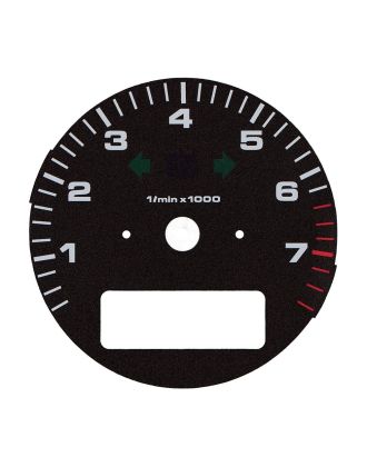 Fondino contagiri quadro strumenti Porsche 911 964 Turbo 3.6, 964 Turbo S e 993 Turbo Cabriolet 3.6 - icone spente