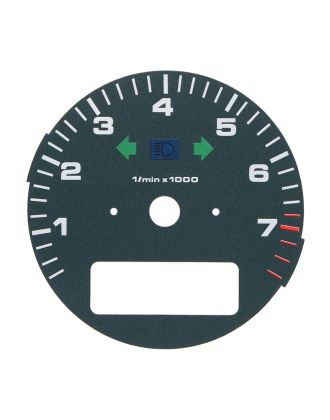 Fondino blu petrolio contagiri quadro strumenti Porsche 911 964 Turbo 3.3 e 993 Turbo - icone spente