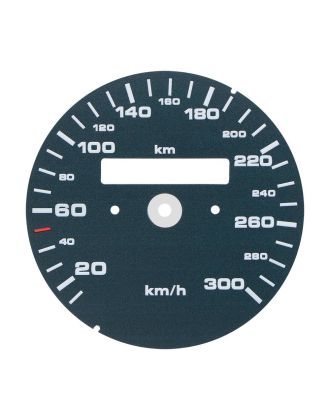 Fondino blu petrolio ottanio tachimetro contachilometri Porsche 911 964 Carrera 2, 964 Carrera 4, 964 Turbo 3.3 e 993 Carrera 2, 993 Carrera 2 S, 993 Carrera 4, 993 Carrera 4 S, 993 Targa Turbo S, 993 Turbo, 993 Turbo Cabriolet 3.6 - 300 km/h