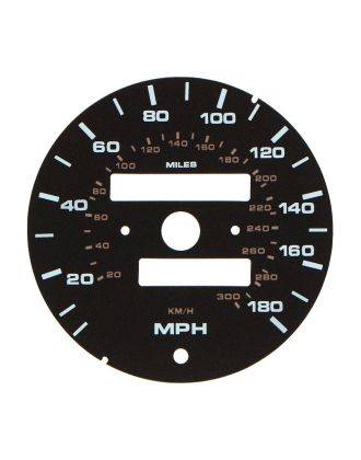 Porsche 911 964 Carrera 2, Carrera 4, RS and 993 Carrera 2, Carrera 4, Carrera RS and Targa 180 mph speedometer dial disc