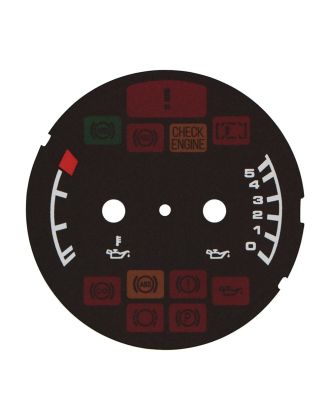 Porsche 911 993 oil pressure and temperature dial disc (european version) - warning lights off