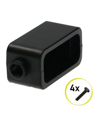 ABS plastic case for electronics with cable grommet