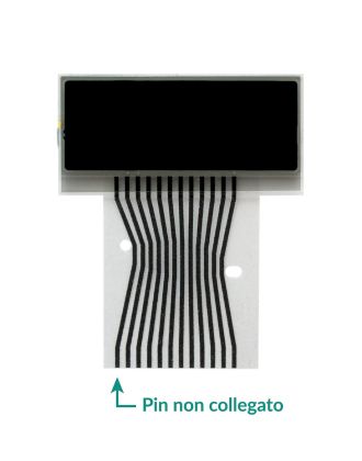 Display LCD orologio completo di flat per Mercedes Classe C W202 - Classe E W210 - CLK W208 - SLK R170