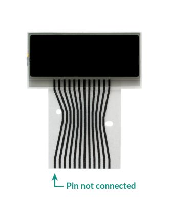 Right side LCD display (clock) for repairing Mercedes C-Class, E-Class, CLK and SLK instrument clusters