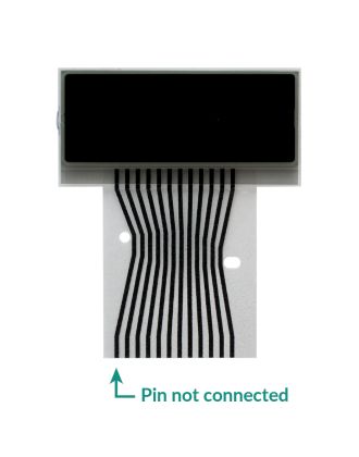LCD display (right side) to repair Mercedes C-Class W202, E-Class W210, CLK W208, SLK R170 dashboards