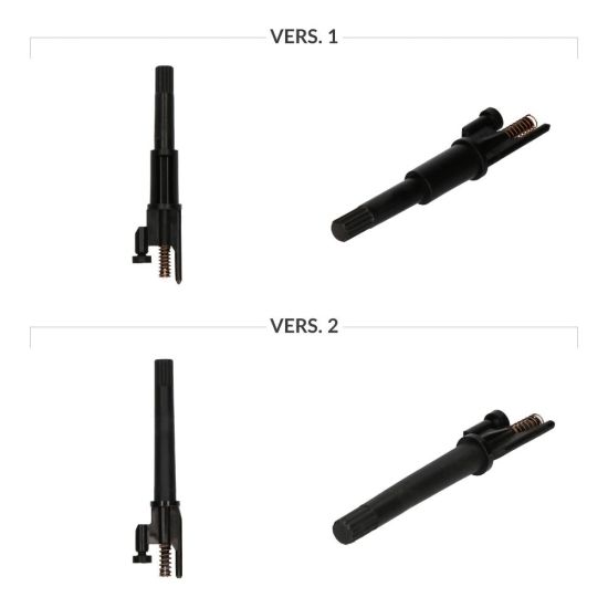 Versions comparison for the brightness and clock knob - odometer reset button for Mercedes Sprinter W905, Vito W638 and Volkswagen LT Mk2 instrument clusters
