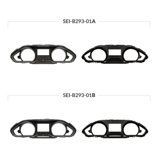 Peugeot 208 Mk1 and 2008 Mk1 dashboards lens versions comparison