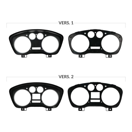 Versions comparison of the front lens for Ford Focus Mk2 and C-Max Mk1 instrument clusters (pre-facelift models)