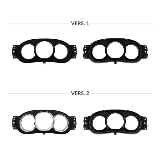 Dacia Dokker, Duster Mk1, Lodgy, Logan Mk2, Sandero Mk2 instrument clusters cover available versions