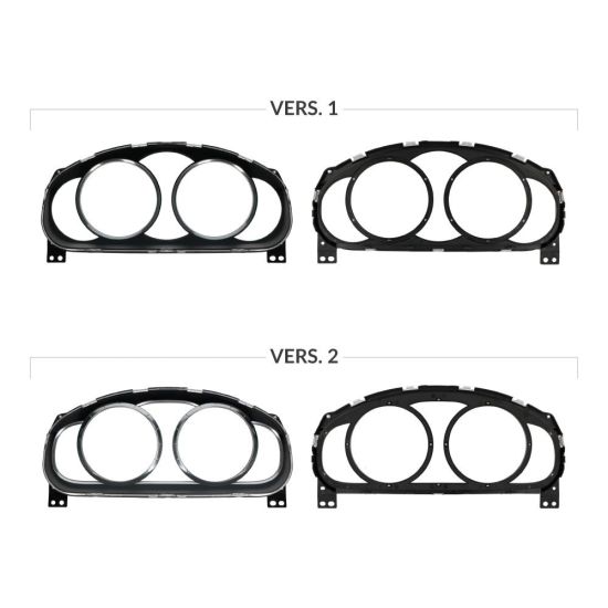Confronto versioni disponibili cover anteriore quadri strumenti Mazda 6 GG