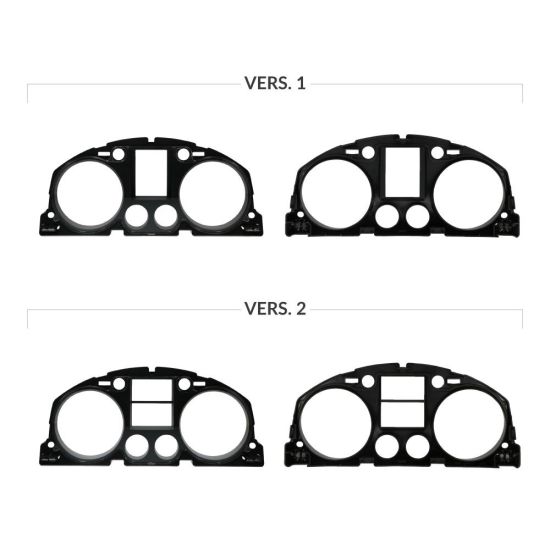 Front lens for Volkswagen Passat B6 instrument clusters versions comparison