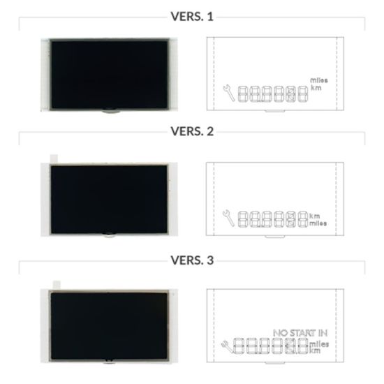 Confronto versioni disponibili display cruscotto Citroën Berlingo 2, Dispatch 2, Jumpy 2, Fiat Scudo 2, Peugeot Expert Mk2, Partner Mk2