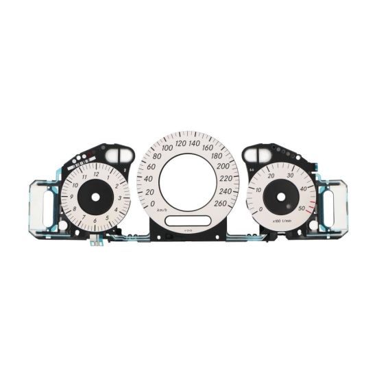 EL panel with gauge face (white- km/h) for Mercedes CLK W209, CLS C219 and E-Class W211 speedometer